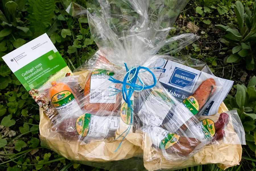 Der Brunnenhof bietet auch Geschenkkörbe an